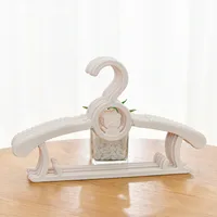 Simple Geometric Retractable Plastic Drying Rack Clothes Hanger sku image 7