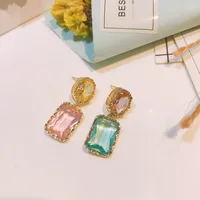 European And American Baroque Earrings Designer Color Copper Earrings main image 2