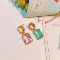 European And American Baroque Earrings Designer Color Copper Earrings main image 4
