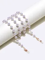 Fashion Handmade Chain 8mm White Pearl All Handmade Glasses Chain Glasses Rope main image 1