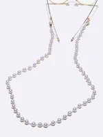 Fashion Handmade Chain 8mm White Pearl All Handmade Glasses Chain Glasses Rope main image 2