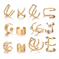 Wholesale Jewelry Vintage Style Letter Alloy Earrings sku image 35