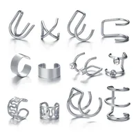 Wholesale Jewelry Vintage Style Letter Alloy Earrings sku image 33