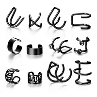 Wholesale Jewelry Vintage Style Letter Alloy Earrings sku image 34