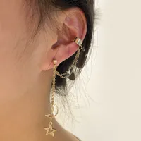 Wholesale Jewelry Vintage Style Letter Alloy Earrings sku image 21