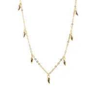 Yhn063 S925 Sterling Silver Small Pepper Stacked Clavicle Chain Necklace Silver Necklace main image 5