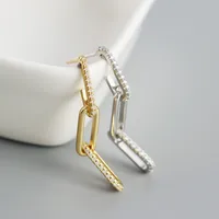 Fashion Geometric Plating Gem Earrings main image 4