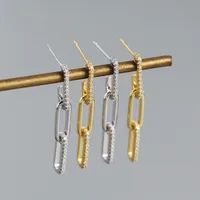 Fashion Geometric Plating Gem Earrings main image 3