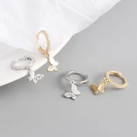 925 Sterling Silver Gem Insect Earrings main image 3