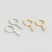 925 Sterling Silver Gem Geometric Earrings main image 5