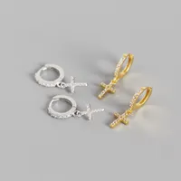 Fashion Cross Diamond Gem Earrings main image 5