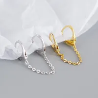925 Sterling Silver No Inlaid Geometric Earrings main image 2