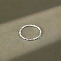 Korean Version Of S925 Sterling Silver Fashion Car Flower Flashing Fine Ring Index Finger Ring Joint Tail Ring Female Silver Jewelry main image 2