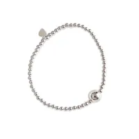St1009 Korean Version Of S925 Silver Handmade Plain Beaded 3mm Round Bead Bracelet main image 5