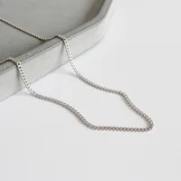 Korean Version Of S925 Sterling Silver Wild Round Bead Snake Bone Box Cross Melon Seed Necklace main image 3