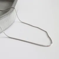 Korean Version Of S925 Sterling Silver Wild Round Bead Snake Bone Box Cross Melon Seed Necklace main image 5