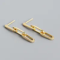 Fashion Geometric Plating Gem Earrings sku image 2