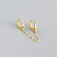 925 Sterling Silver No Inlaid Geometric Earrings sku image 2