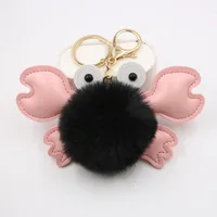 Original Cross-border Crab Hair Ball Bag Small Pendant Key Chain School Bag Accessories Wallet Small Pendant sku image 9