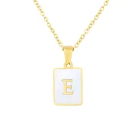 Titanium Steel 18K Gold Plated Simple Style Plating Letter Shell sku image 5