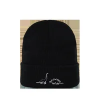 Woolen Hat Autumn And Winter New Wild Fashion Warmth Japanese Cute Two Dinosaur Knitted Hat Korean Trend main image 5