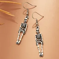 Creative Halloween Ear Accessories Personality Alternative Retro Skull Pendant Earrings main image 1