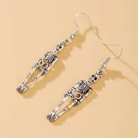 Creative Halloween Ear Accessories Personality Alternative Retro Skull Pendant Earrings main image 4