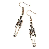 Creative Halloween Ear Accessories Personality Alternative Retro Skull Pendant Earrings main image 5