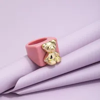 Cartoon Style Animal Resin No Inlaid Women's main image 6