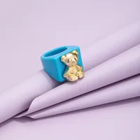 Cartoon Style Animal Resin No Inlaid Women's main image 4