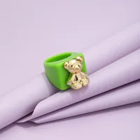 Cartoon Style Animal Resin No Inlaid Women's main image 3