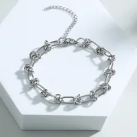 Hip-hop Rhombus Stainless Steel No Inlaid Bracelets main image 1
