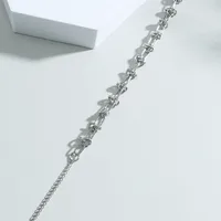 Hip-hop Rhombus Stainless Steel No Inlaid Bracelets main image 2