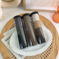 Korean Style 20 Canned High Elastic Hair Bands Seamless Rubber Band Female Hair-binding Does Not Hurt Hair Not-too-tight Hair Rope Hair Ring main image 3