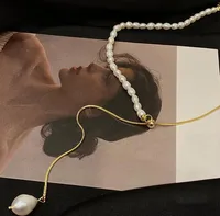 Wholesale Jewelry Heart 304 Stainless Steel Titanium Steel Freshwater Pearl 18K Gold Plated Inlaid Gold Pendant Necklace main image 1