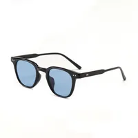 Fashion Round Small Frame  Ocean Film Multicolor Sunglasses sku image 1