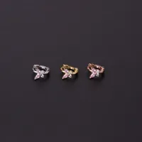 Ear Cartilage Rings & Studs Lady Butterfly Copper Plating main image 4