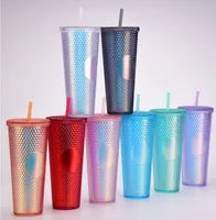 Double-layer Plastic Straw Cup Large Capacity Creative 710ml Cup Portable Cup main image 2