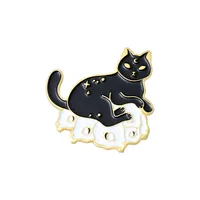 Cartoon Style Cat Alloy Plating Unisex Brooches sku image 12