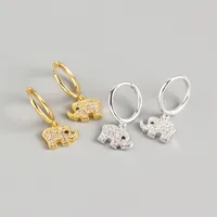 925 Sterling Silver Gem Animal Earrings main image 1