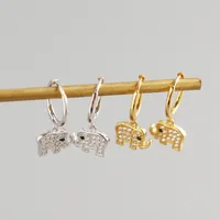 925 Sterling Silver Gem Animal Earrings main image 2