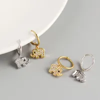 925 Sterling Silver Gem Animal Earrings main image 4