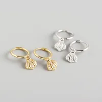 Fashion Shell Plating Inlaid Shell Gem Earrings main image 5