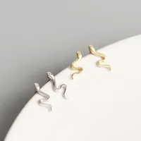 925 Sterling Silver Gem Animal Earrings Ear Studs main image 4