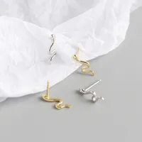 925 Sterling Silver Gem Animal Earrings Ear Studs main image 2