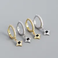 Yhe0396 European And American Foreign Trade Hot Selling S925 Silver Ins Mild Luxury Retro Earclip Earrings All-matching Silver Earrings Ear Studs main image 5
