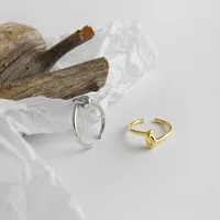 925 Sterling Silver No Inlaid Knot Rings main image 2