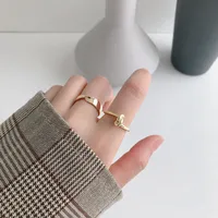925 Sterling Silver No Inlaid Knot Rings main image 4