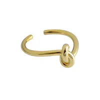 925 Sterling Silver No Inlaid Knot Rings main image 5