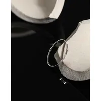 Korean 1.2mm Car Flower Texture S925 Sterling Silver Fine Ring Female Wholesale main image 2